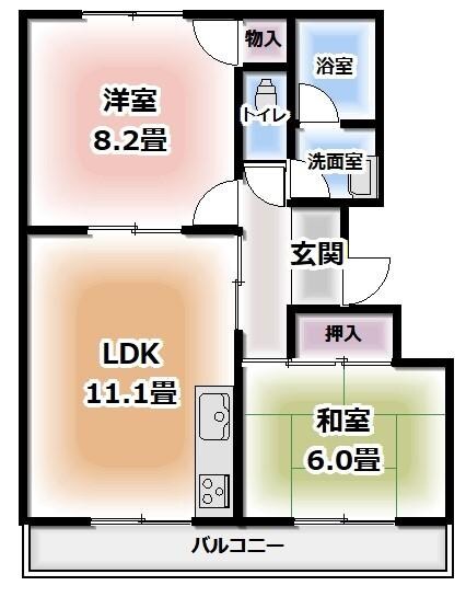 メゾンアマデウスの物件間取画像