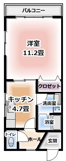 赤丸アパートの物件間取画像