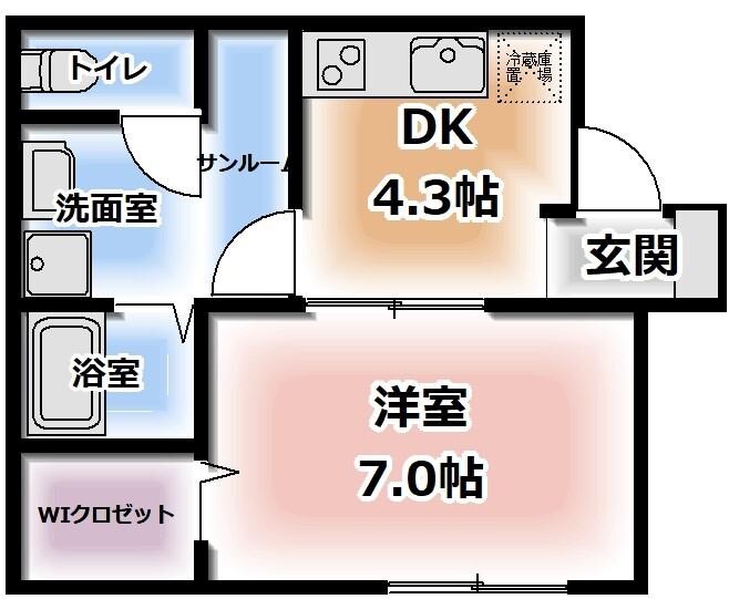 ケリア【Kerria】の物件間取画像