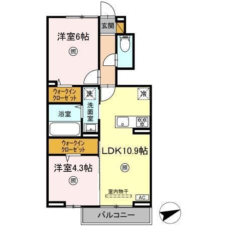 仮）Ｄ－ｒｏｏｍ倉掛の物件間取画像