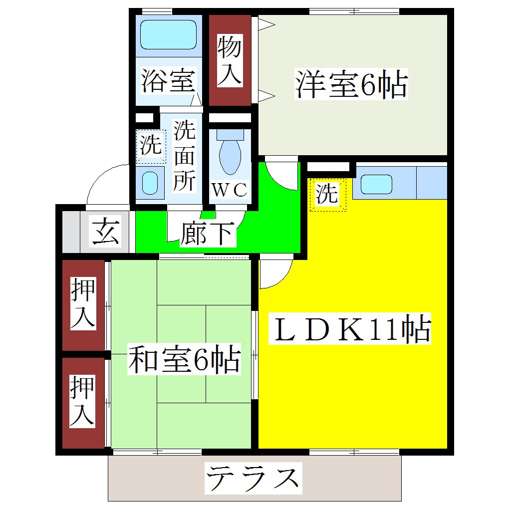 アムール・シャトーの物件間取画像