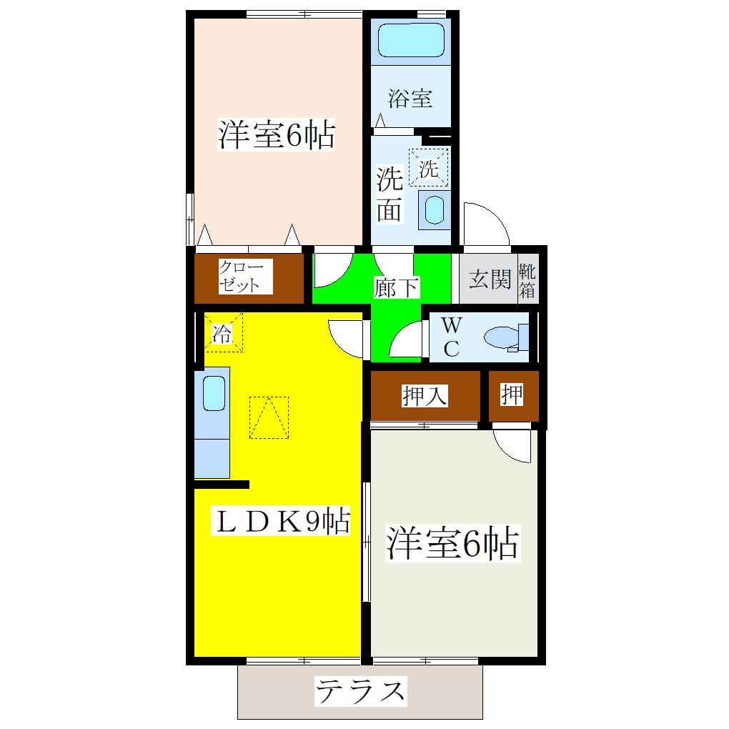 サンライフ市の玉の物件間取画像