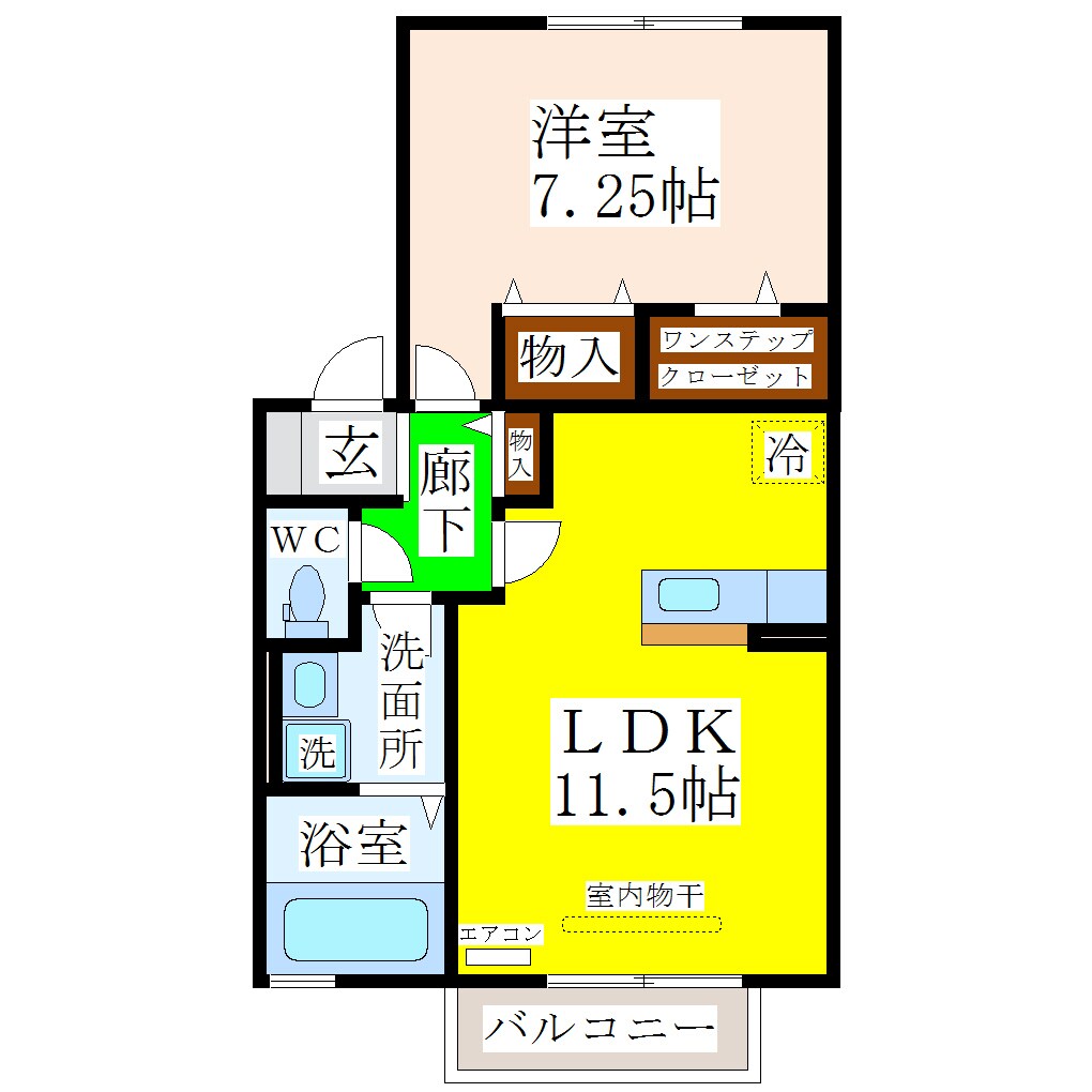 大善寺駅 徒歩16分 2階の物件間取画像