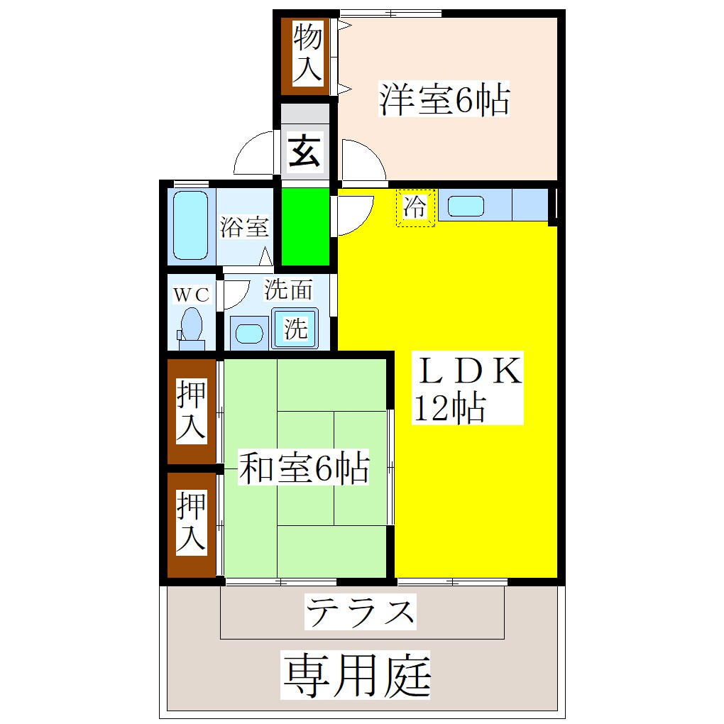 大善寺駅 徒歩1分 1階の物件間取画像