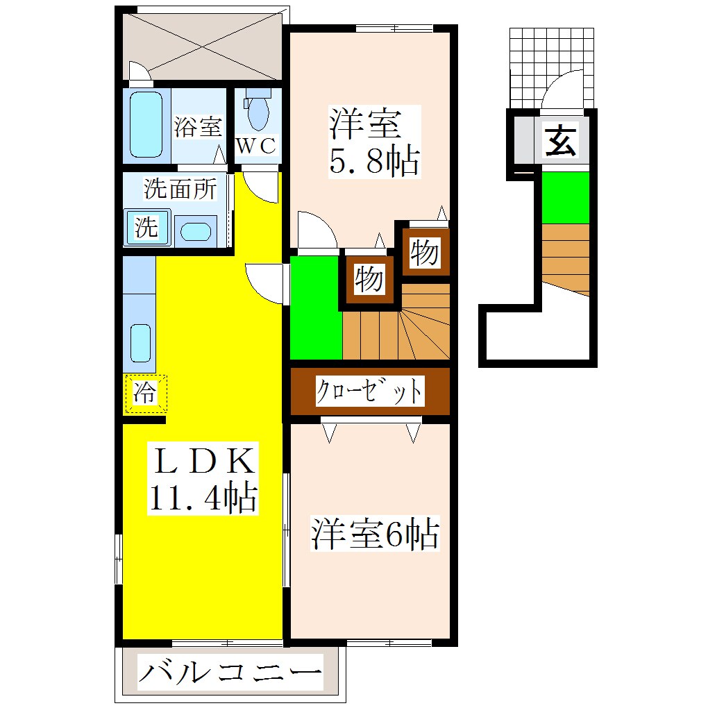 サンビレッジの物件間取画像