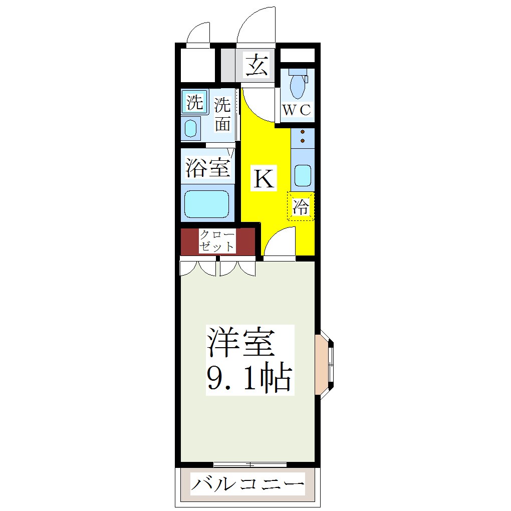 三百 徒歩5分 1階の物件間取画像