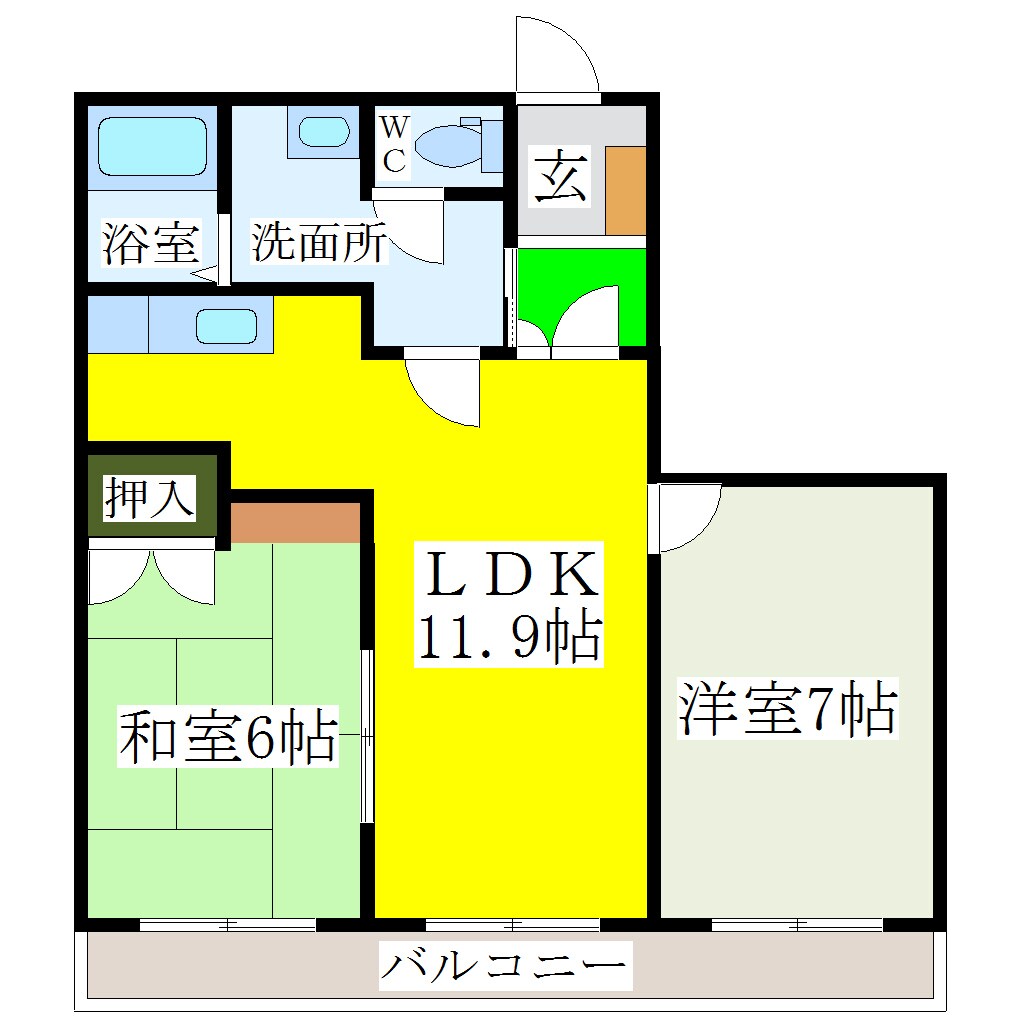 シャンセ赤坂の物件間取画像