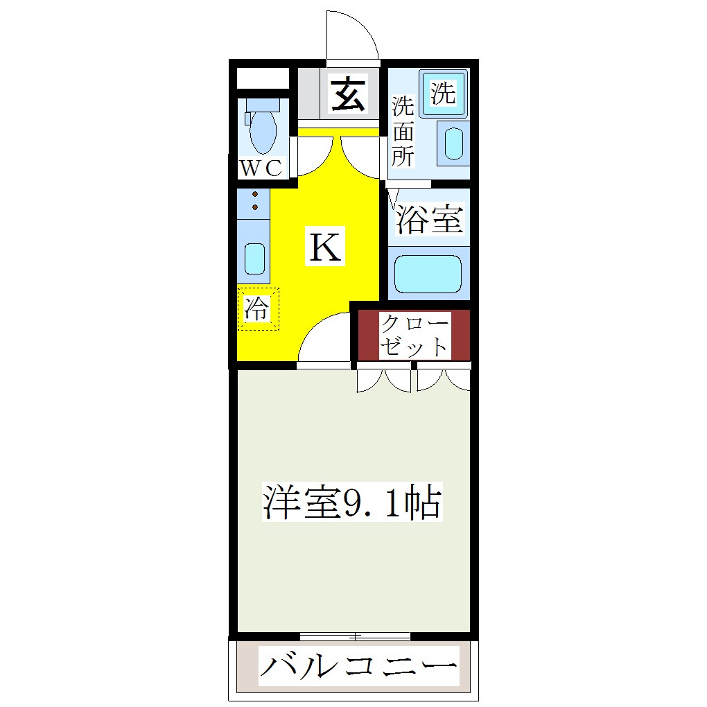 シャインヒルの物件間取画像