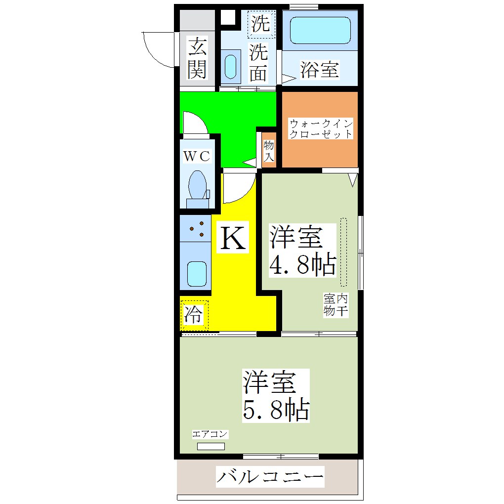 Ｄ－ｒｏｏｍ桜雲の物件間取画像