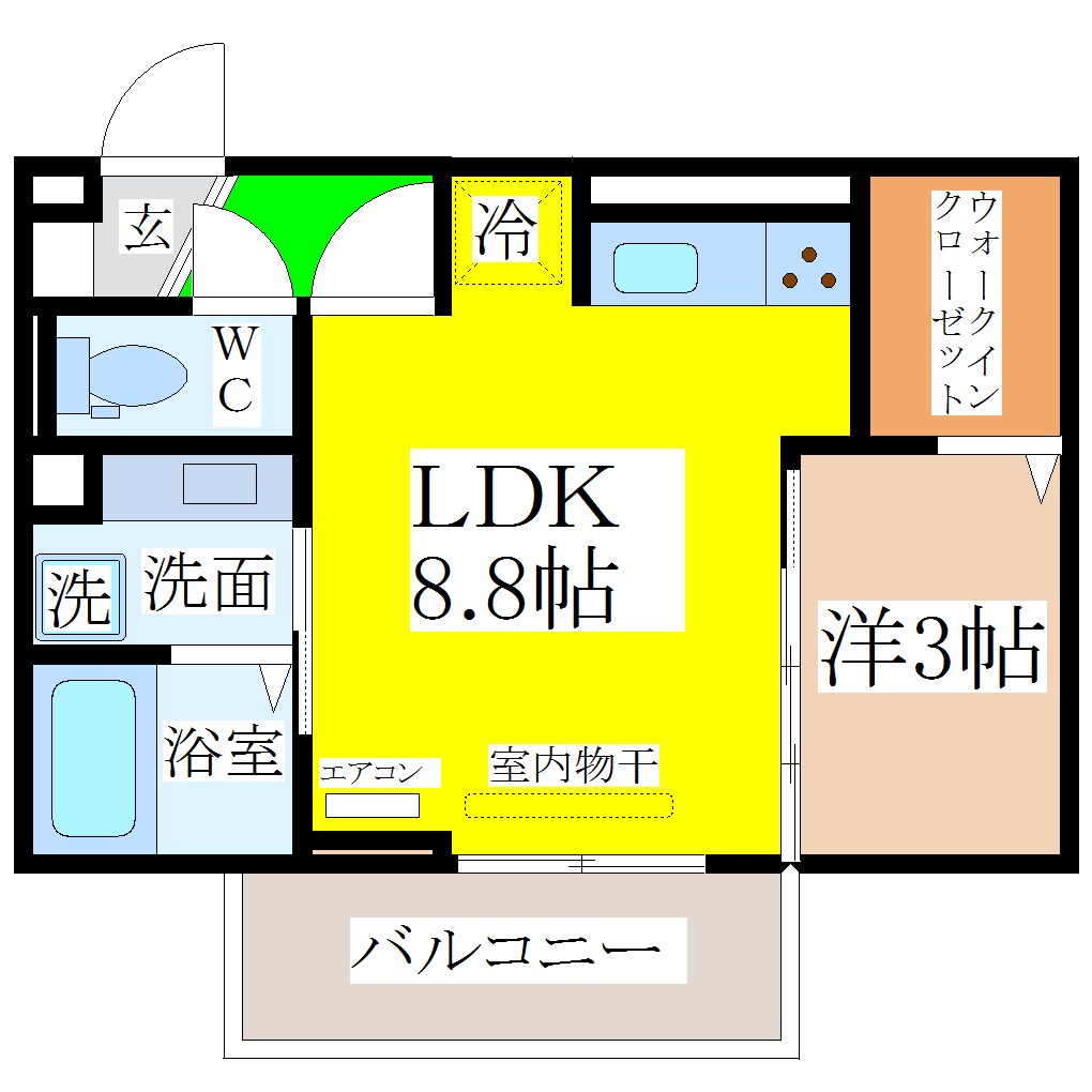 羽犬塚駅 徒歩74分 2階の物件間取画像