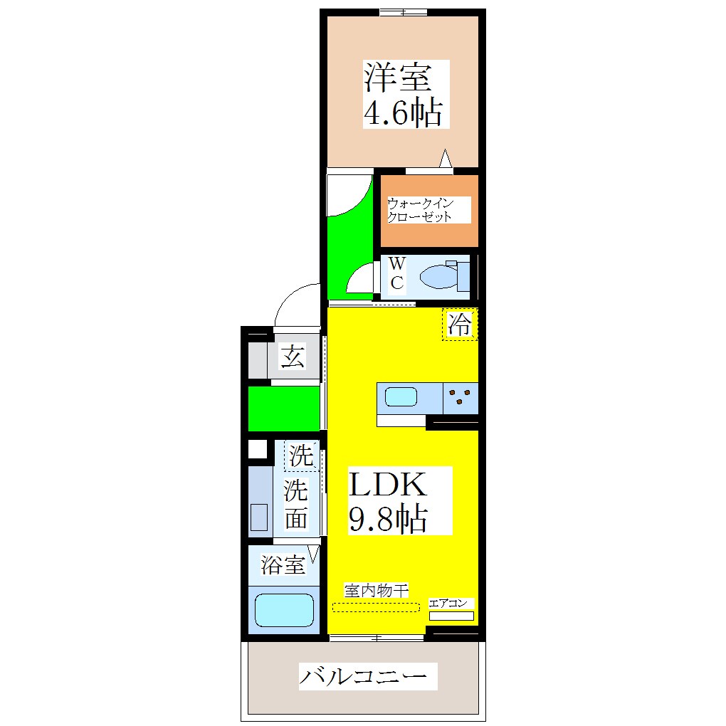 D-ROOM FIRST 大善寺駅前の物件間取画像