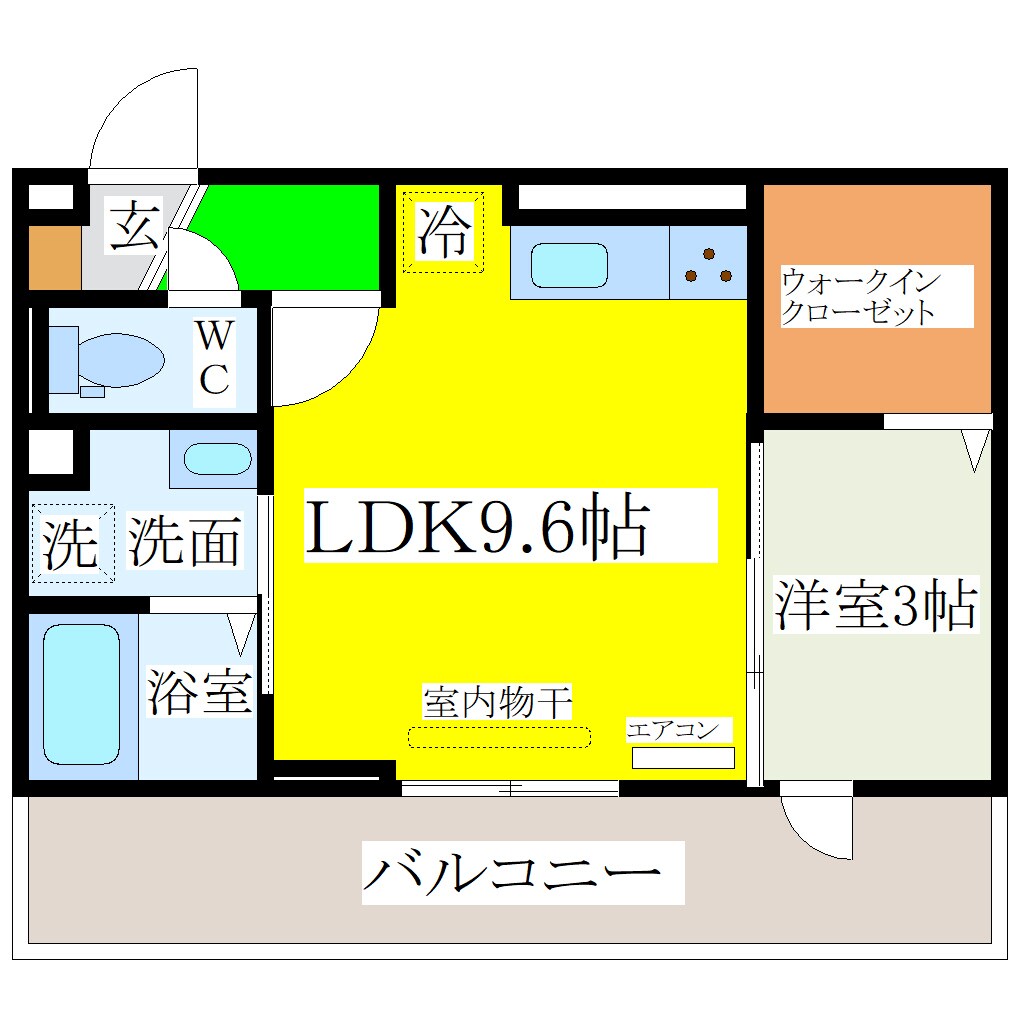 D-ROOM柳川駅前の物件間取画像