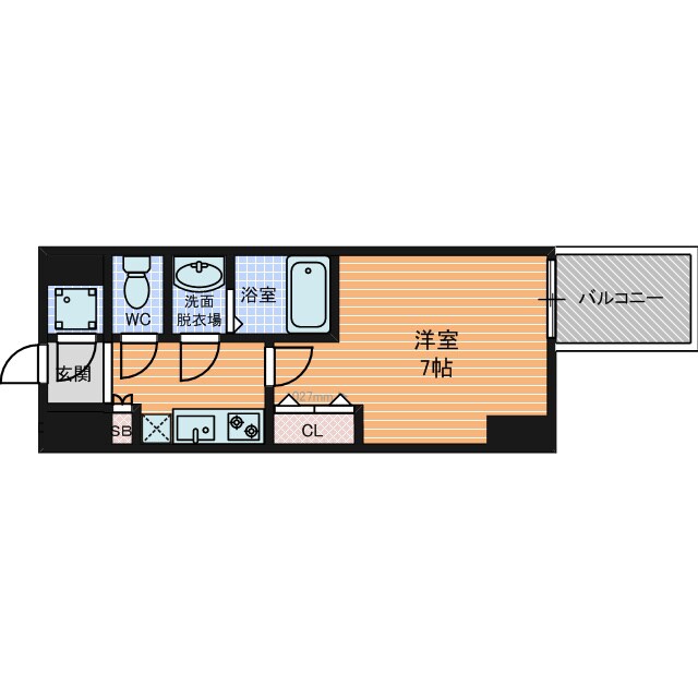 プレミアムコート谷町四丁目の物件間取画像