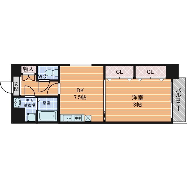 セントアミール南久宝寺の物件間取画像