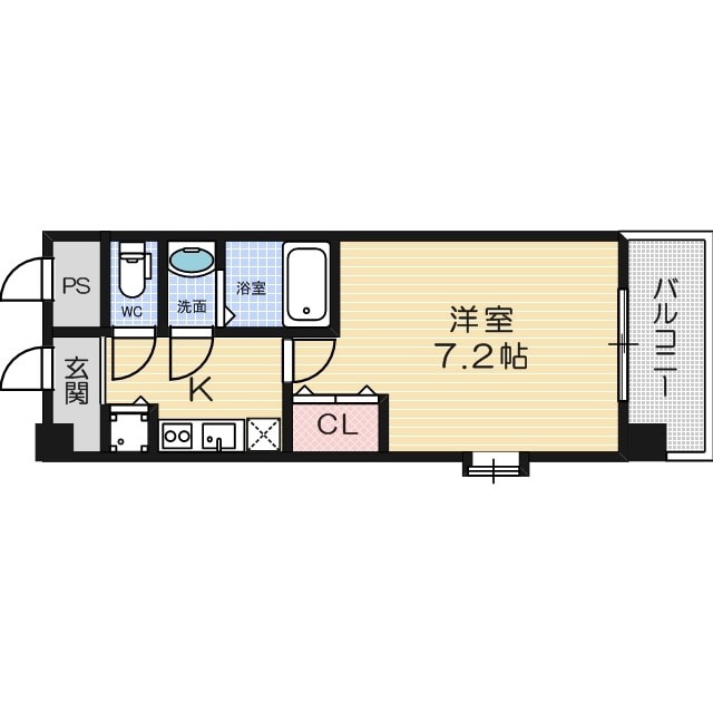 クラウンハイム北心斎橋フラワーコートの物件間取画像