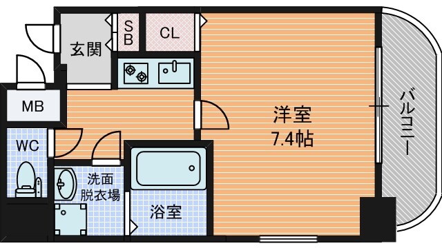 エイペックス内本町の物件間取画像