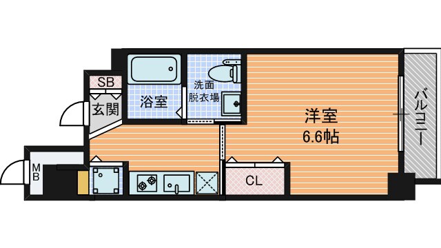 アクアプレイス北浜の物件間取画像