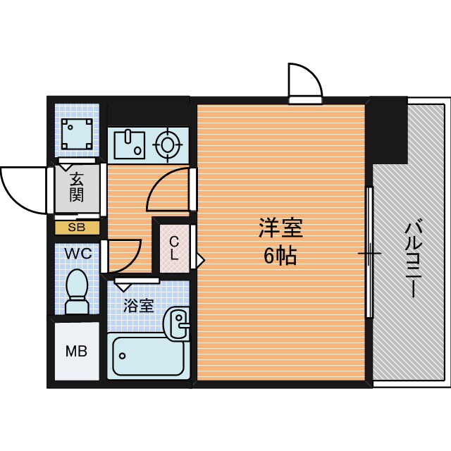 リーガル天神橋の物件間取画像