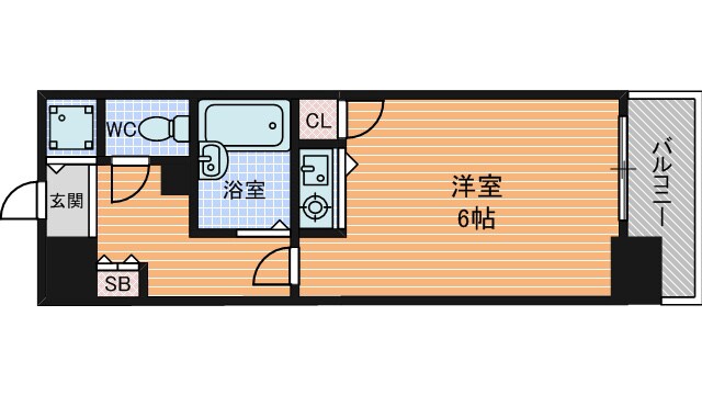 リーガル天神橋の物件間取画像