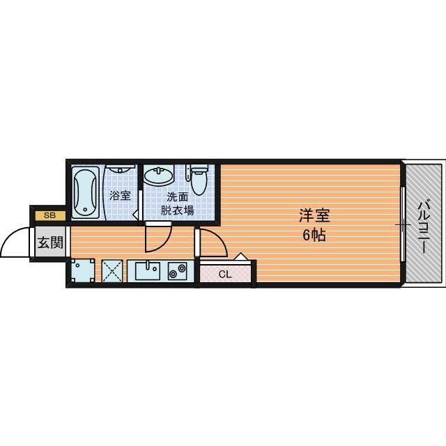 SERENiTE北浜の物件間取画像