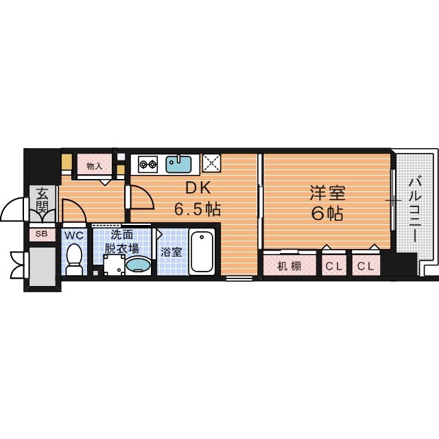 アスリート御堂筋本町の物件間取画像