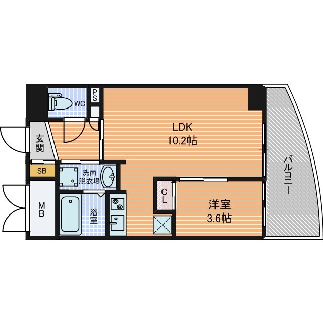 SEST北浜の物件間取画像