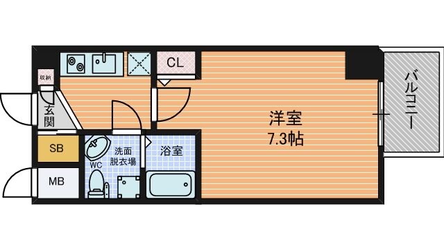 SEST北浜の物件間取画像