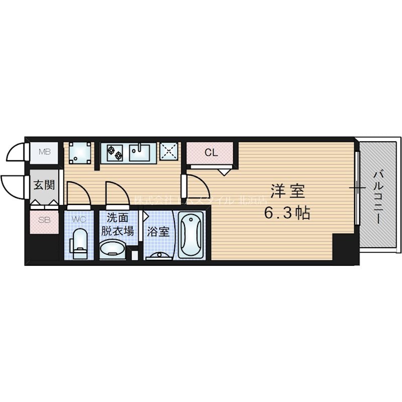 プレサンス堺筋本町ディスティニーの物件間取画像