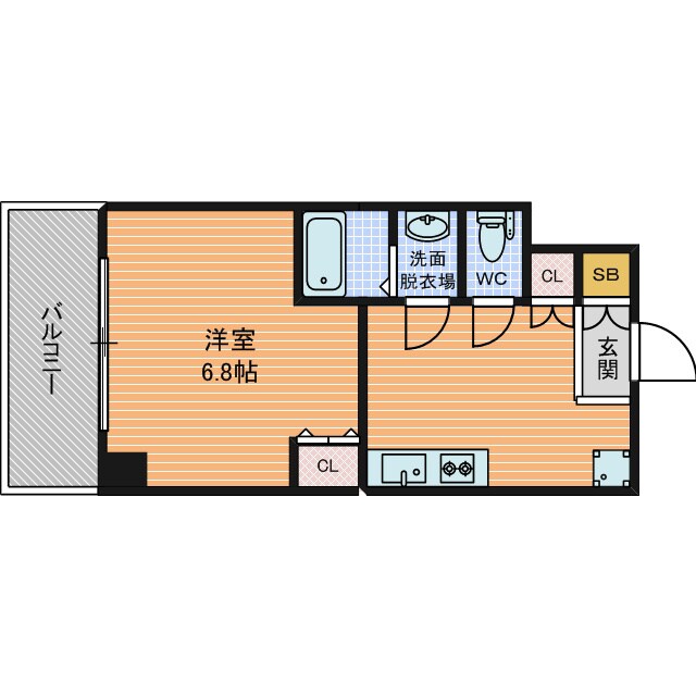 ES-Grande Minamimorimachiの物件間取画像