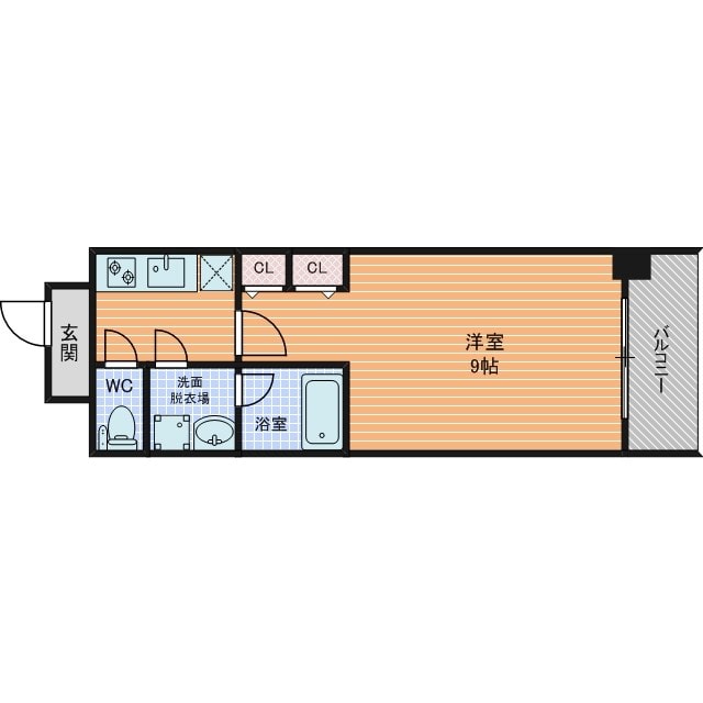 スプランディッド淀屋橋DUEの物件間取画像