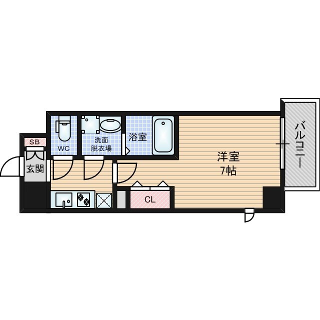 グランルージュ中之島南の物件間取画像