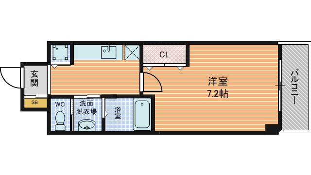 プラチナム松屋町の物件間取画像