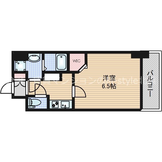 La Douceur谷町（旧：ミラージュパレス谷町ブライト）の物件間取画像