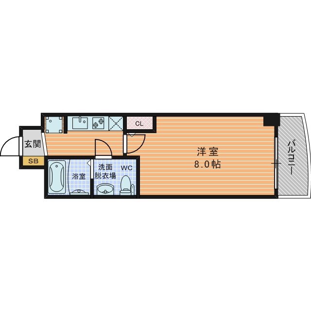 SERENiTE堺筋本町SUDの物件間取画像