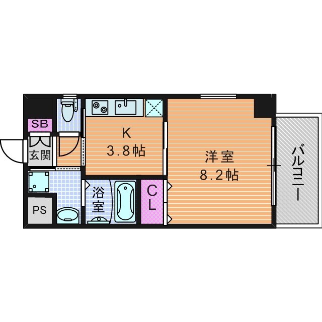 パウゼ大手前の物件間取画像