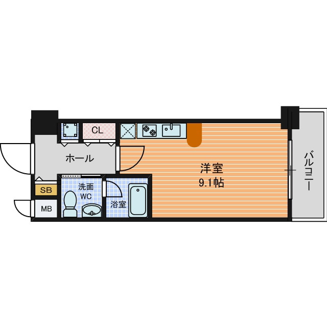 ISM谷町六丁目の物件間取画像