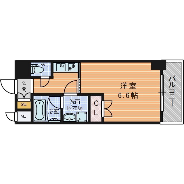 アスヴェル江戸堀の物件間取画像