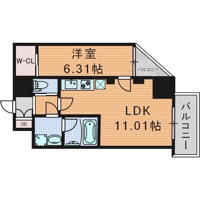 Vinoプレジオ本町の物件間取画像