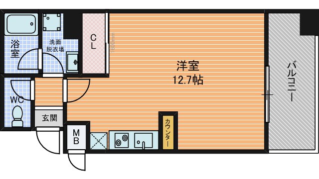 コンフォートレジデンス御堂筋本町の物件間取画像