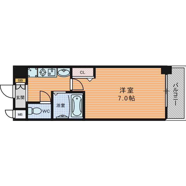 エスリード同心第5の物件間取画像