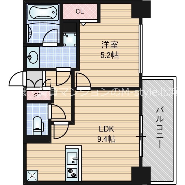 アーバネックス南森町EASTの物件間取画像