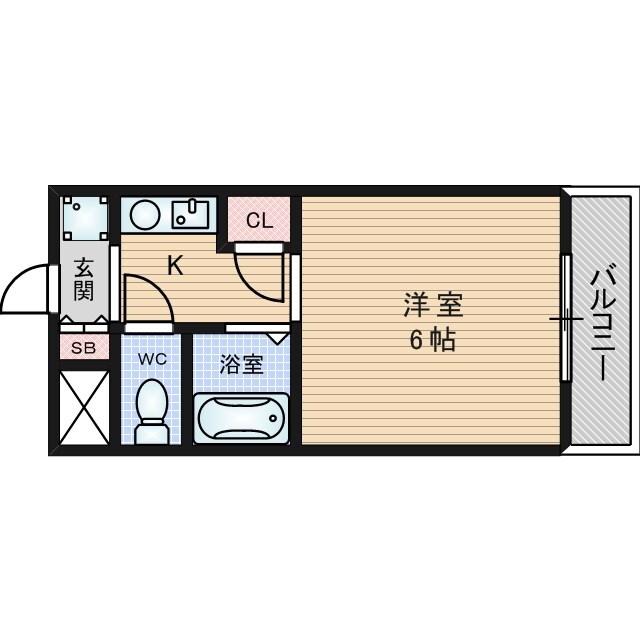 リーガル新大阪の物件間取画像