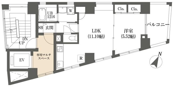 ベルア池尻の物件間取画像