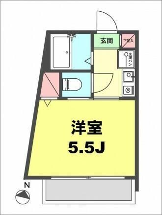 月村マンションNo.17の物件間取画像