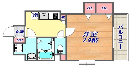 アーバネックス六甲道の物件間取画像