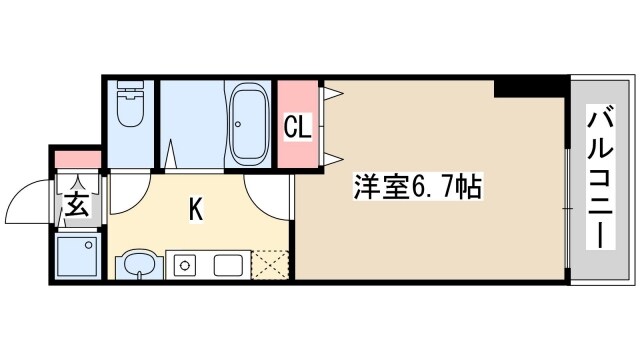 スワンズ神戸三宮イーストの物件間取画像