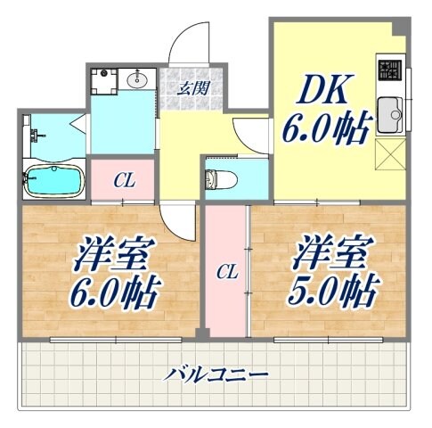 梅本マンションの物件間取画像