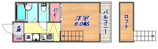 メインリバー住吉川の物件間取画像