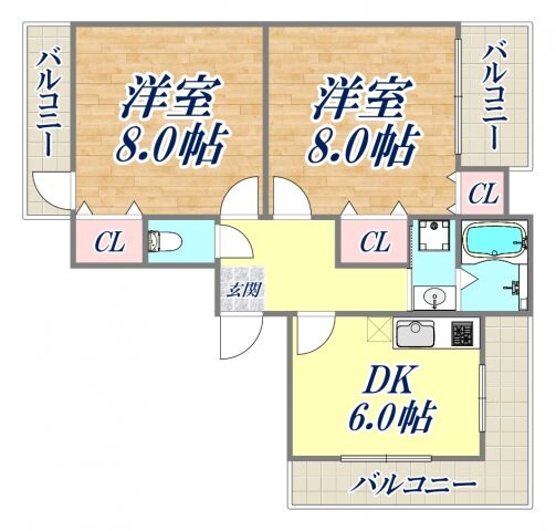 春日野道の物件間取画像