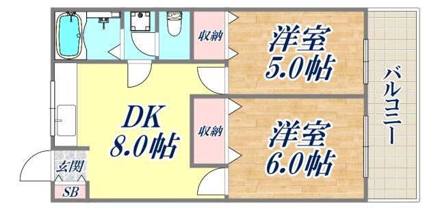 三和マンションの物件間取画像